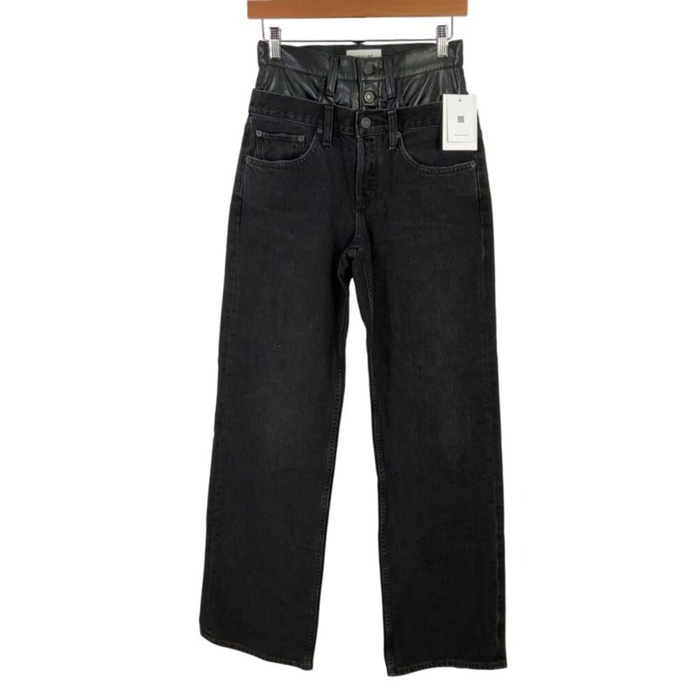 Agolde Elson High Rise Jeans Black 25